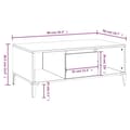Miniatyrbild 10 av 10: Soffbord vit 90x50x36,5 cm konstruerat trä - Soffbord - Bord - Home & Living
