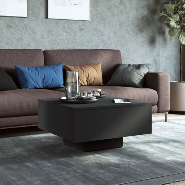 Sohvapöytä musta 60x60x31,5 cm lastulevy - Sohvapöytä - Sohvapöydät - Home & Living