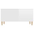 Miniatyrbild 8 av 11: Soffbord vit högglans 90x44,5x45 cm konstruerat trä - Soffbord - Små Soffbord - Home & Living