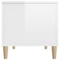Miniatyrbild 9 av 11: Soffbord vit högglans 90x44,5x45 cm konstruerat trä - Soffbord - Små Soffbord - Home & Living