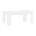 Miniatyrbild 3 av 7: Soffbord vit 100x60x42 cm konstruerat trä - Soffbord - Avlastningsbord - Home & Living