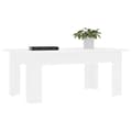 Miniatyrbild 4 av 7: Soffbord vit 100x60x42 cm konstruerat trä - Soffbord - Avlastningsbord - Home & Living