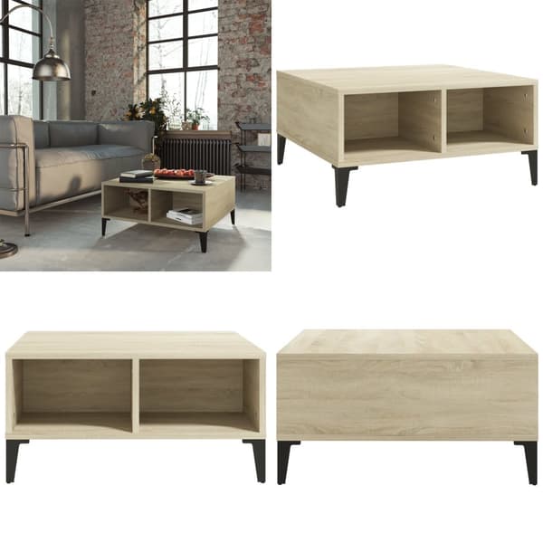 Sofabord 60x60x30 cm spånplade sonoma-eg - Sofabord - Sofaborde - Home & Living