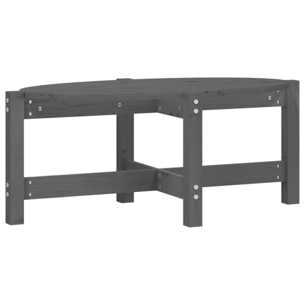 Sofabord 87x48x35 cm massivt fyrretræ grå - Sofabord - Sofaborde - Home & Living