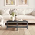 Miniatyrbillede 4 af 9: Sofabord 87x48x35 cm massivt fyrretræ grå - Sofabord - Sofaborde - Home & Living