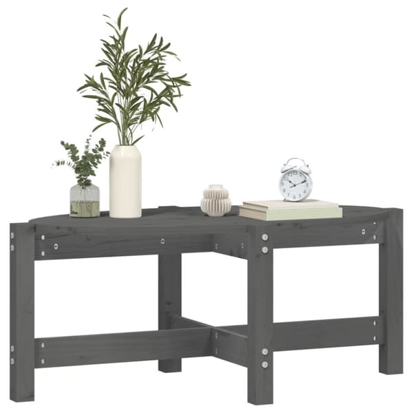 Sofabord 87x48x35 cm massivt fyrretræ grå - Sofabord - Sofaborde - Home & Living