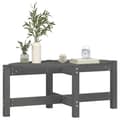 Miniatyrbillede 5 af 9: Sofabord 87x48x35 cm massivt fyrretræ grå - Sofabord - Sofaborde - Home & Living