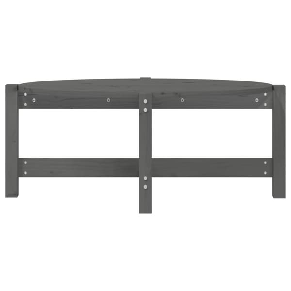 Sofabord 87x48x35 cm massivt fyrretræ grå - Sofabord - Sofaborde - Home & Living