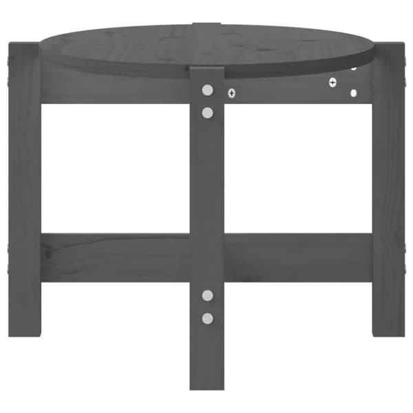 Sofabord 87x48x35 cm massivt fyrretræ grå - Sofabord - Sofaborde - Home & Living