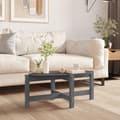 Miniatyrbillede 2 af 9: Sofabord 87x48x35 cm massivt fyrretræ grå - Sofabord - Sofaborde - Home & Living