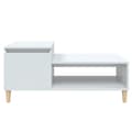 Miniatyrbillede 6 af 11: Sofabord 100x50x45 cm konstrueret træ hvid højglans - Sofabord - Sofaborde - Home & Living