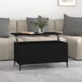 Miniatyrbillede 2 af 11: Sofabord 90x44,5x45 cm konstrueret træ sort - Sofabord - Sofaborde - Home & Living