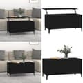 Miniatyrbillede 1 af 11: Sofabord 90x44,5x45 cm konstrueret træ sort - Sofabord - Sofaborde - Home & Living