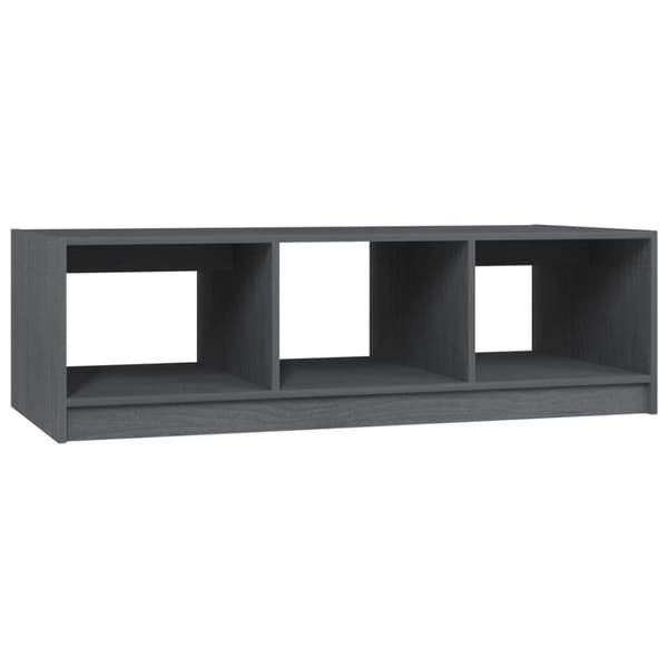 Soffbord grå 110x50x34 cm massiv furu - Soffbord - Soff Bord - Home & Living