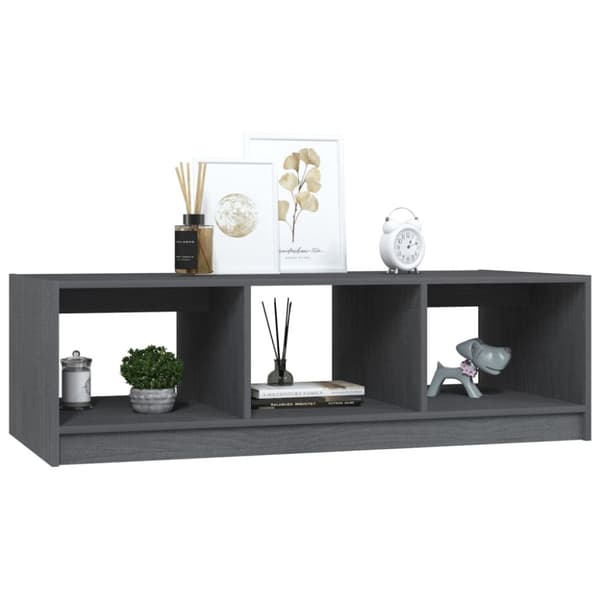 Soffbord grå 110x50x34 cm massiv furu - Soffbord - Soff Bord - Home & Living