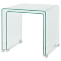 Miniatyrbillede 4 af 7: Indskudsbordsæt i 2 dele i hærdet klart glas - Indskudsbordsæt - Indskudsbord - Home & Living
