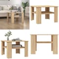 Miniatyrbillede 1 af 7: Sofabord 60x60x42 cm konstrueret træ sonoma-eg - Sofabord - Sofaborde - Home & Living