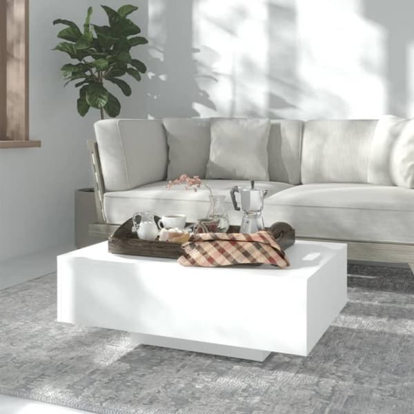 Soffbord vit 85x55x31 cm konstruerat trä - Soffbord - Soff Bord - Home & Living