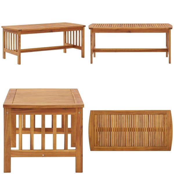 Soffbord 102x50x43 cm massivt akaciaträ - Soffbord - Soff Bord - Home & Living