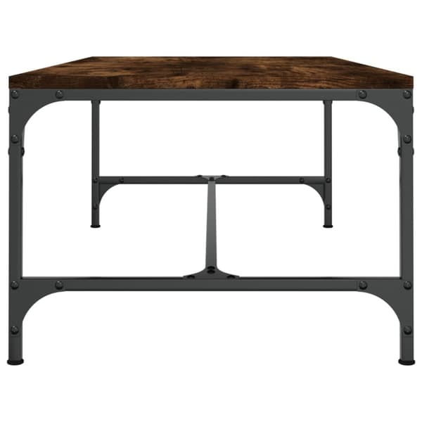 Soffbord rökfärgad ek 100x50x35 cm konstruerat trä - Soffbord - Små Soffbord - Home & Living