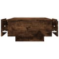 Miniatyrbillede 9 af 11: Sofabord 90x60x31 cm konstrueret træ røget egetræsfarve - Sofabord - Sofaborde - Home & Living