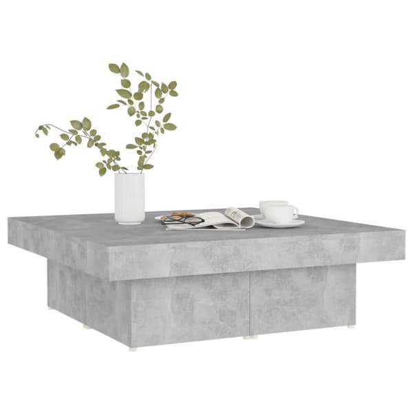 Sofabord 90x90x28 cm spånplade betongrå - Sofabord - Sofaborde - Home & Living