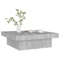 Miniatyrbillede 4 af 8: Sofabord 90x90x28 cm spånplade betongrå - Sofabord - Sofaborde - Home & Living