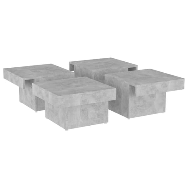Sofabord 90x90x28 cm spånplade betongrå - Sofabord - Sofaborde - Home & Living