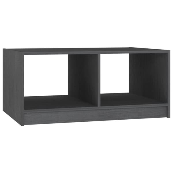 Soffbord grå 75x50x33,5 cm massiv furu - Soffbord - Soff Bord - Home & Living