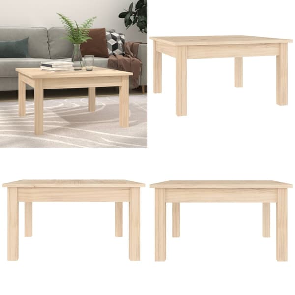 Soffbord 55x55x30 cm massiv furu - Soffbord - Små Soffbord - Home & Living