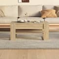 Miniatyrbillede 6 af 8: Sofabord 102x55x45 cm konstrueret træ sonoma-eg - Sofabord - Sofaborde - Home & Living