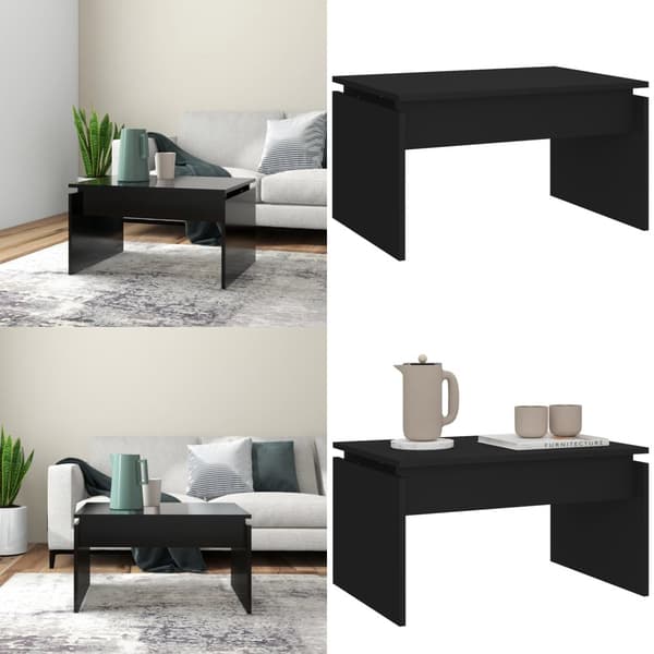 Sofabord 68x50x38 cm spånplade sort - Sofabord - Sofaborde - Home & Living