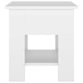 Miniatyrbillede 6 af 7: Sofabord 40x40x42 cm konstrueret træ hvid - Sofabord - Sofaborde - Home & Living