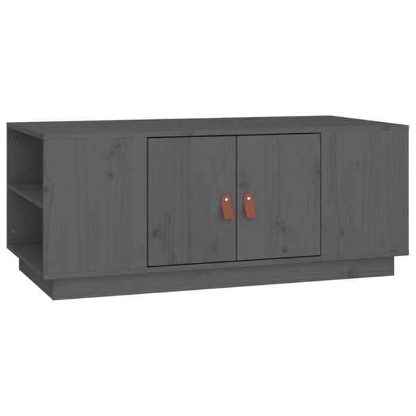 Sofabord 100x50x41 cm massivt fyrretræ grå - Sofabord - Sofaborde - Home & Living