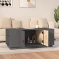 Miniatyrbillede 4 af 11: Sofabord 100x50x41 cm massivt fyrretræ grå - Sofabord - Sofaborde - Home & Living