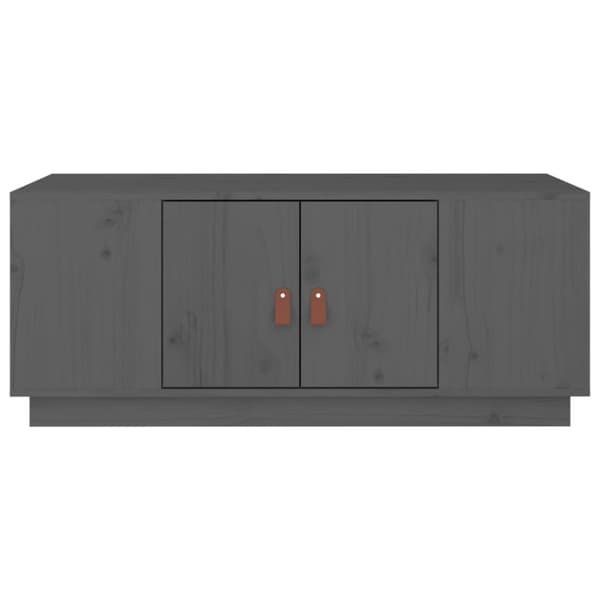 Sofabord 100x50x41 cm massivt fyrretræ grå - Sofabord - Sofaborde - Home & Living