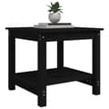 Miniatyrbillede 5 af 8: Sofabord 50x50x45 cm massivt fyrretræ sort - Sofabord - Sofaborde - Home & Living