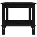 Miniatyrbillede 6 af 8: Sofabord 50x50x45 cm massivt fyrretræ sort - Sofabord - Sofaborde - Home & Living