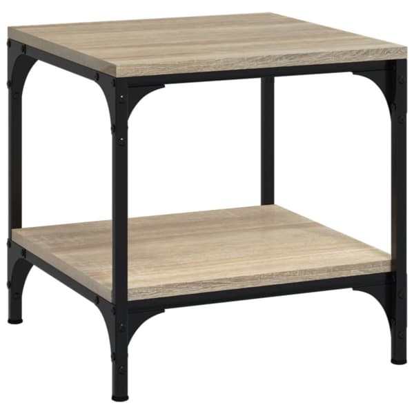 Sideborde 2 stk. 40x40x40 cm konstrueret træ sonoma-eg - Sidebord - Sideborde - Home & Living