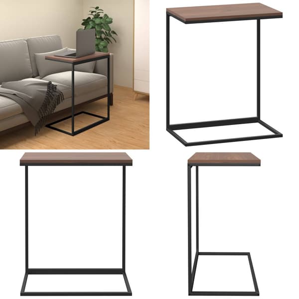 Sidebord 55x35x66 cm konstrueret træ sort - Sidebord - Sideborde - Home & Living