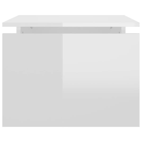 Sofabord 68x50x38 cm spånplade hvid højglans - Sofabord - Sofaborde - Home & Living