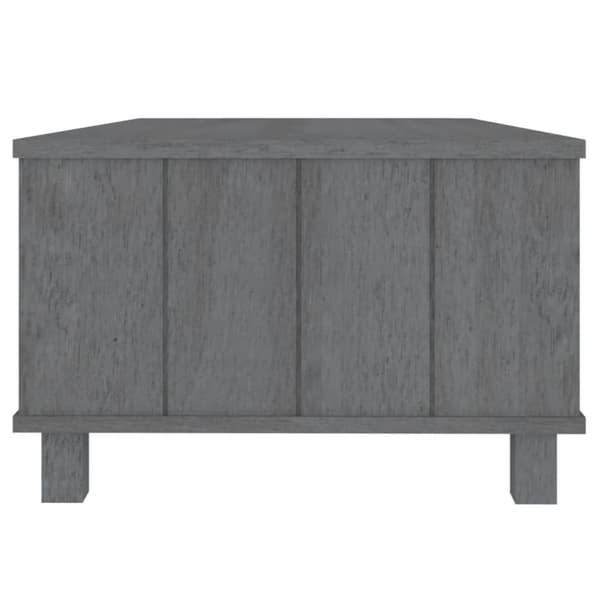 Sofabord HAMAR 100x55x35 cm massivt fyrretræ mørkegrå - Sofabord - Sofaborde - Home & Living