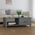 Miniatyrbillede 2 af 10: Sofabord HAMAR 100x55x35 cm massivt fyrretræ mørkegrå - Sofabord - Sofaborde - Home & Living