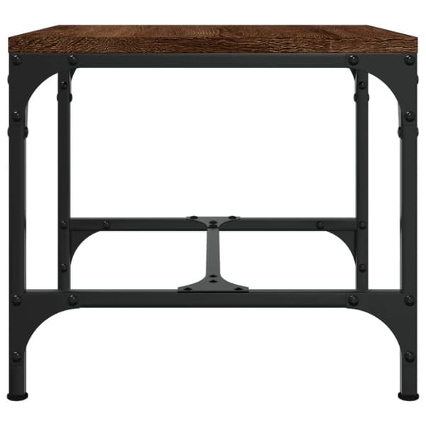 Sidebord 40x40x35 cm konstrueret træ brun egetræ - Sidebord - Sideborde - Home & Living