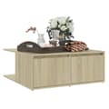 Pikkukuva 4 / 8: Sohvapöytä Sonoma-tammi 80x80x31 cm tekninen puu - Sohvapöytä - Sohvapöydät - Home & Living