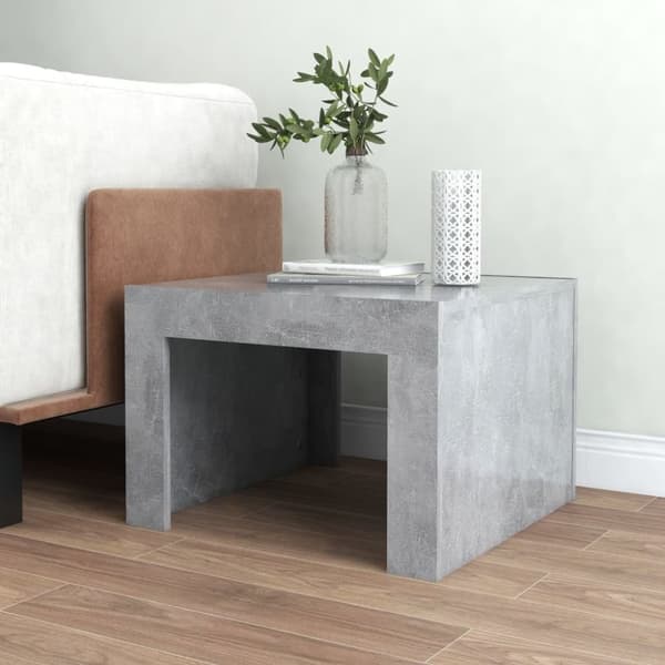 Soffbord betonggrå 50x50x35 cm konstruerat trä - Soffbord - Soff Bord - Home & Living