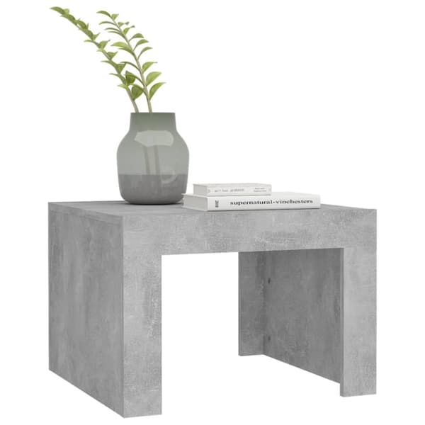 Soffbord betonggrå 50x50x35 cm konstruerat trä - Soffbord - Soff Bord - Home & Living