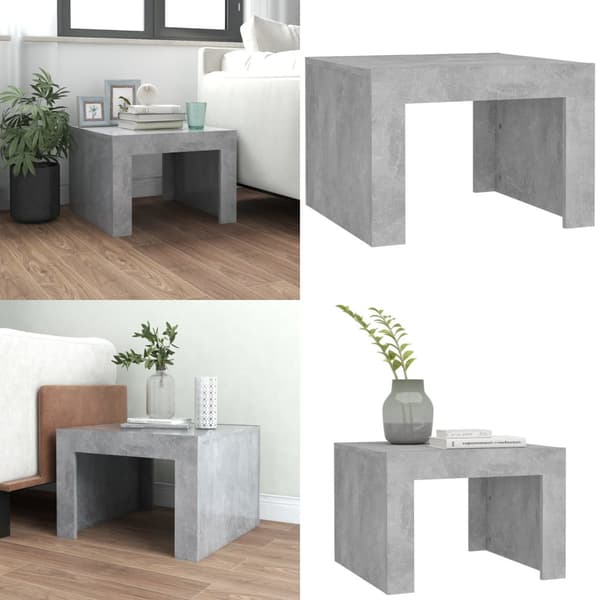 Soffbord betonggrå 50x50x35 cm konstruerat trä - Soffbord - Soff Bord - Home & Living