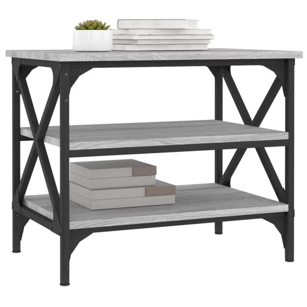 Sidebord 55x38x45 cm konstrueret træ grå sonoma-eg - Sidebord - Sideborde - Home & Living