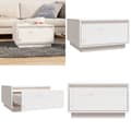 Miniatyrbillede 1 af 10: Sofabord 55x56x32 cm massivt fyrretræ hvid - Sofabord - Sofaborde - Home & Living